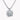 Louily Round Cut Necklace In Sterling Silver