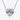 Louily Elegant Halo Heart Cut Necklace For Women In Sterling Silver