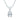 Louily Moissanite Classic Pear Cut Pendant Necklace
